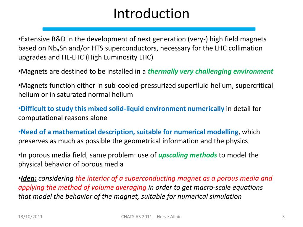 PPT Hervé Allain CERN Rob van Weelderen CERN Bertrand Baudouy CEA