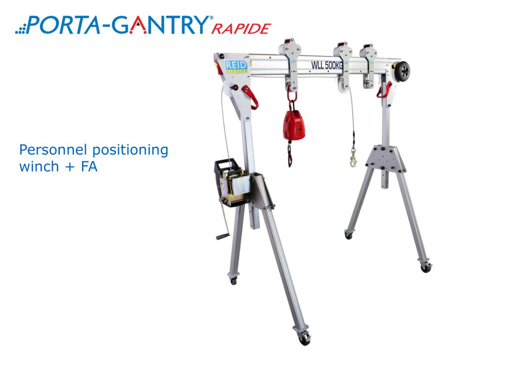 PPT With stand off Personnel Lifting winch options PowerPoint