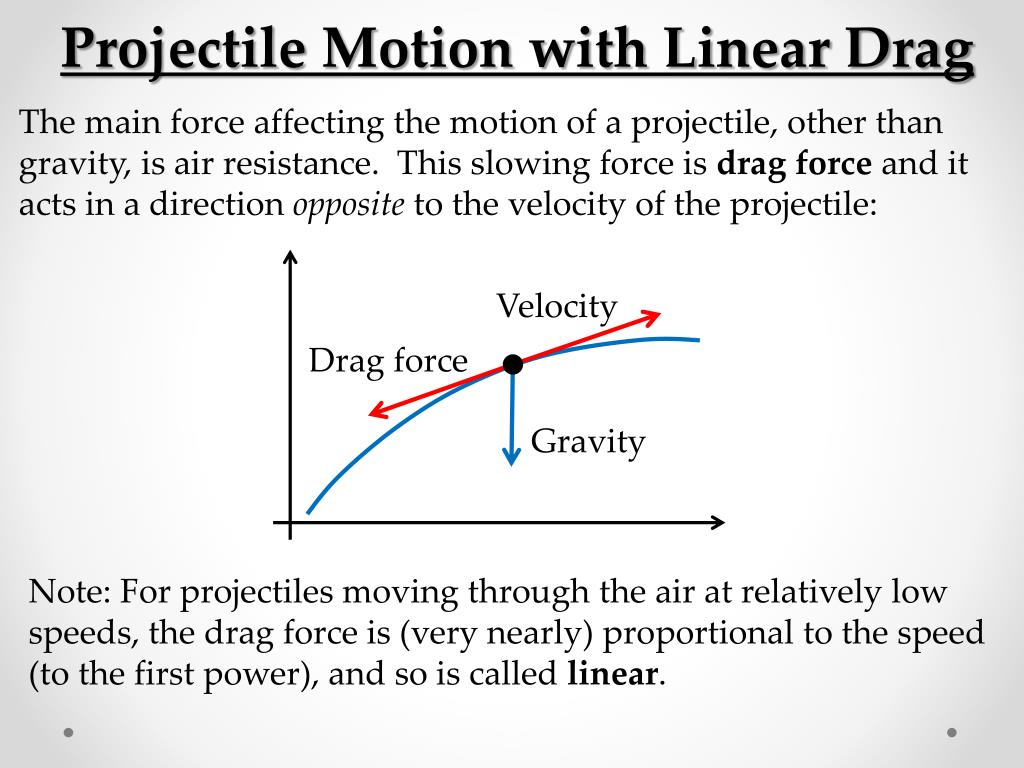 PPT Projectile Motion with Wind and Air Resistance PowerPoint
