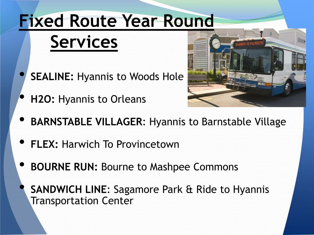 PPT Cape Cod Regional Transit Authority PowerPoint Presentation ID2450197