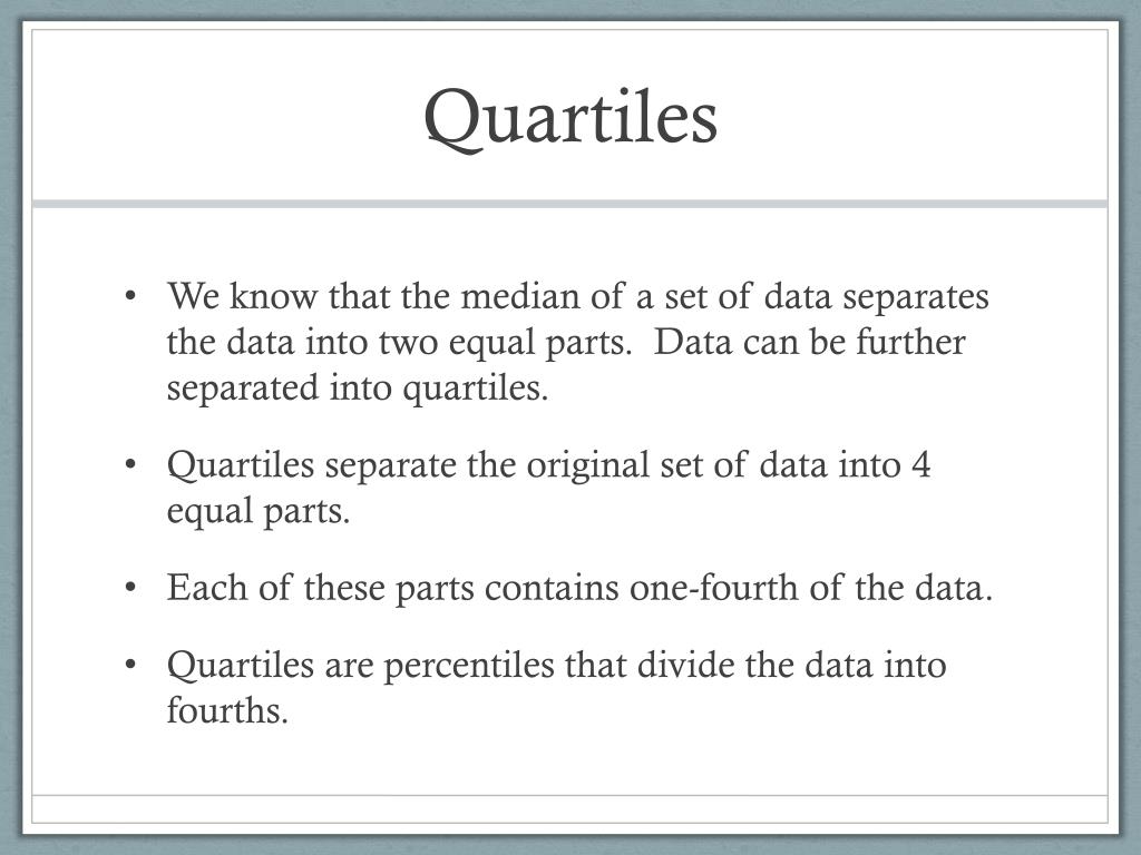 PPT Box and Whisker Plots and Quartiles PowerPoint Presentation, free
