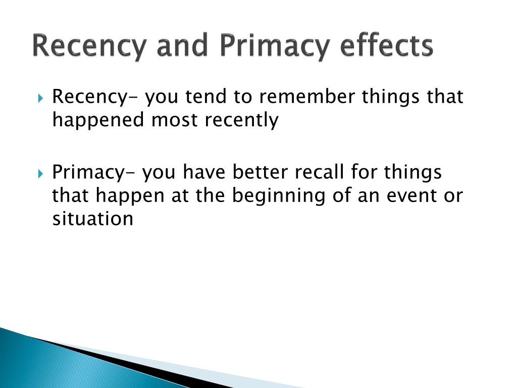 Primacy And Recency Effect Quizlet sharedoc