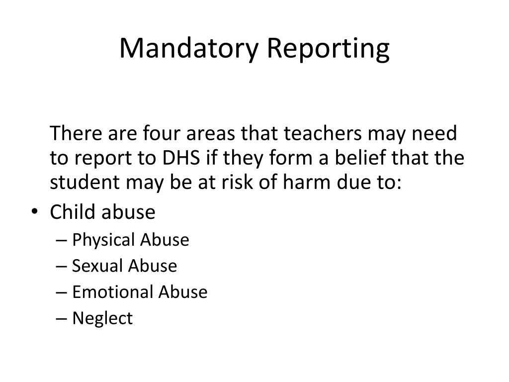 PPT Mandatory Reporting PowerPoint Presentation, free download ID