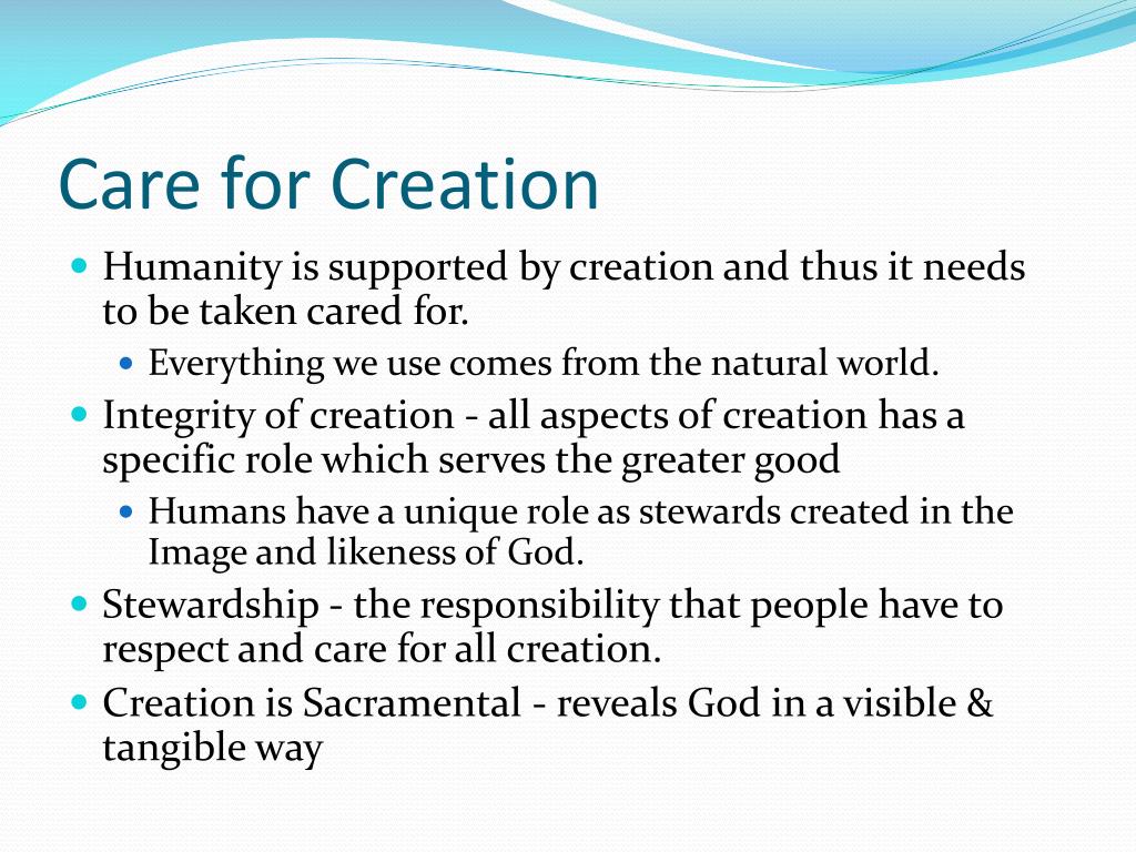 PPT Care for God’s Creation PowerPoint Presentation, free download