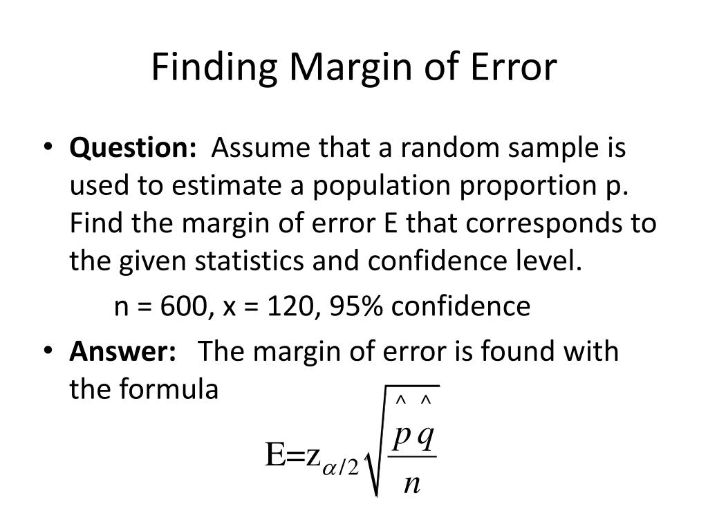 PPT Statistics Estimates and Sample Sizes PowerPoint Presentation