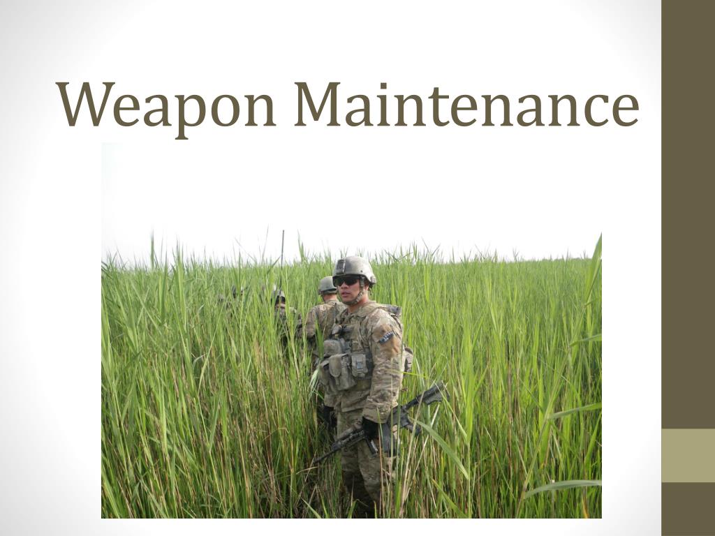 PPT Weapon Maintenance PowerPoint Presentation, free download ID