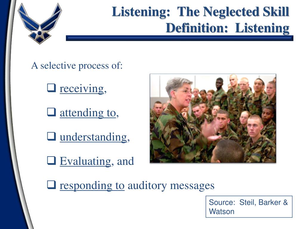 PPT Listening The Neglected Skill PowerPoint Presentation, free