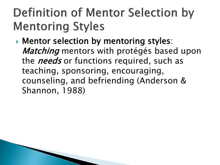 PPT How to be a Good Mentor PowerPoint Presentation ID