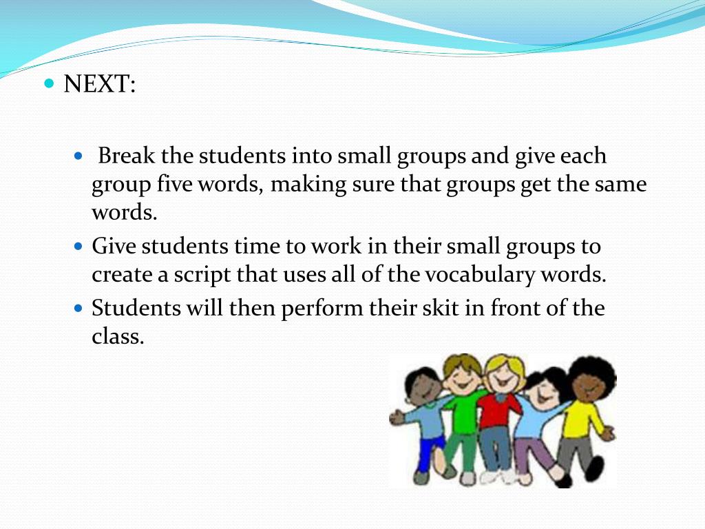 PPT Vocabulary RolePlay for English Language Learners PowerPoint