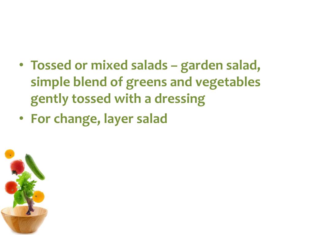 PPT Salads and Dressings PowerPoint Presentation, free download ID