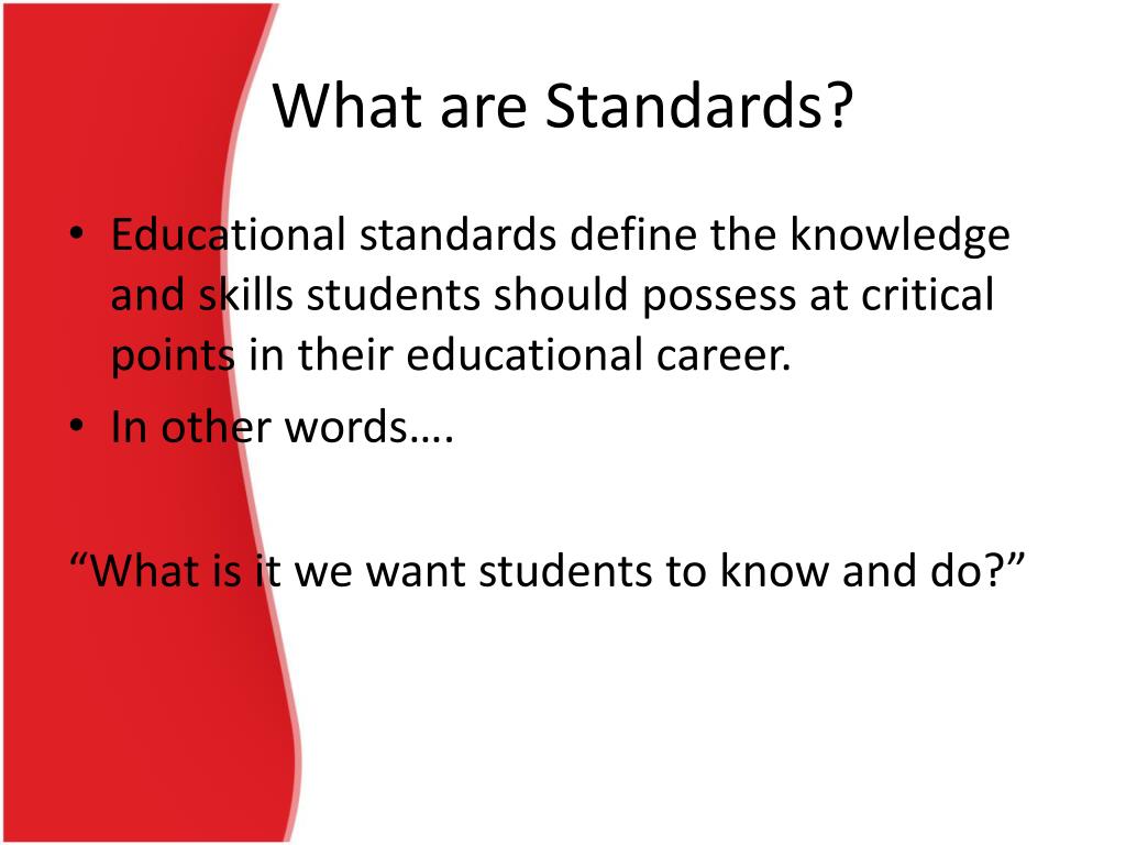 PPT A Standards Based Education PowerPoint Presentation, free download ID2461623