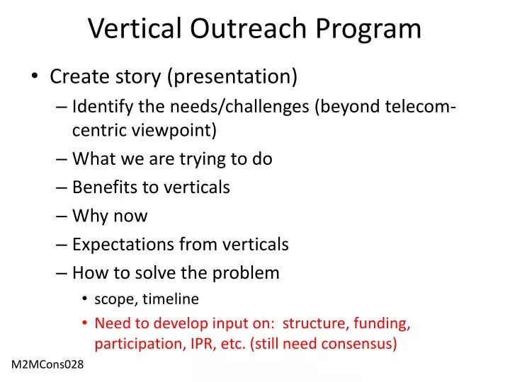 PPT Vertical Outreach Program PowerPoint Presentation, free download