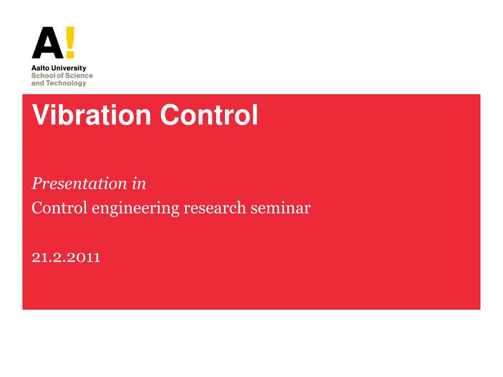 PPT Vibration Control PowerPoint Presentation, free download ID2462447