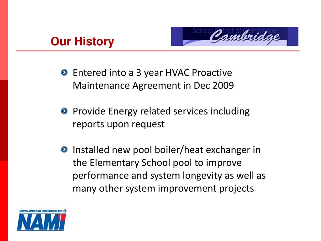 PPT North American Mechanical Inc. PowerPoint Presentation, free