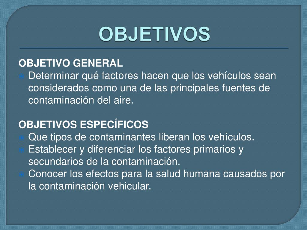 PPT LA CONTAMINACION VEHICULAR PowerPoint Presentation, free download
