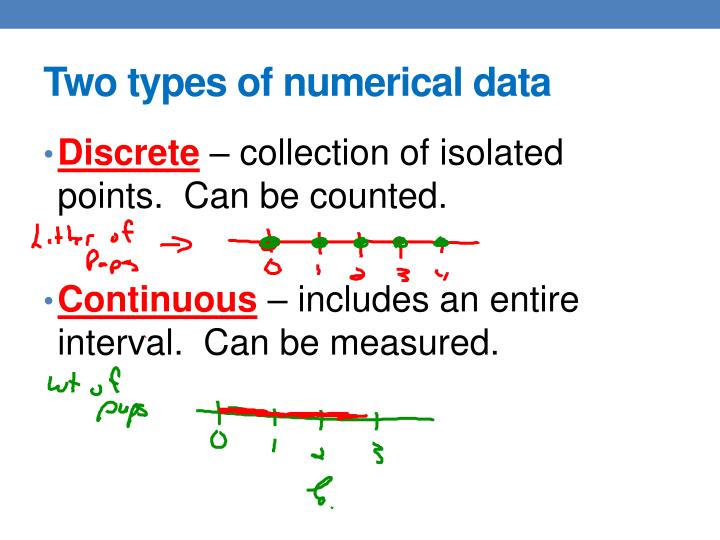 PPT Discrete and Continuous Variables PowerPoint Presentation ID