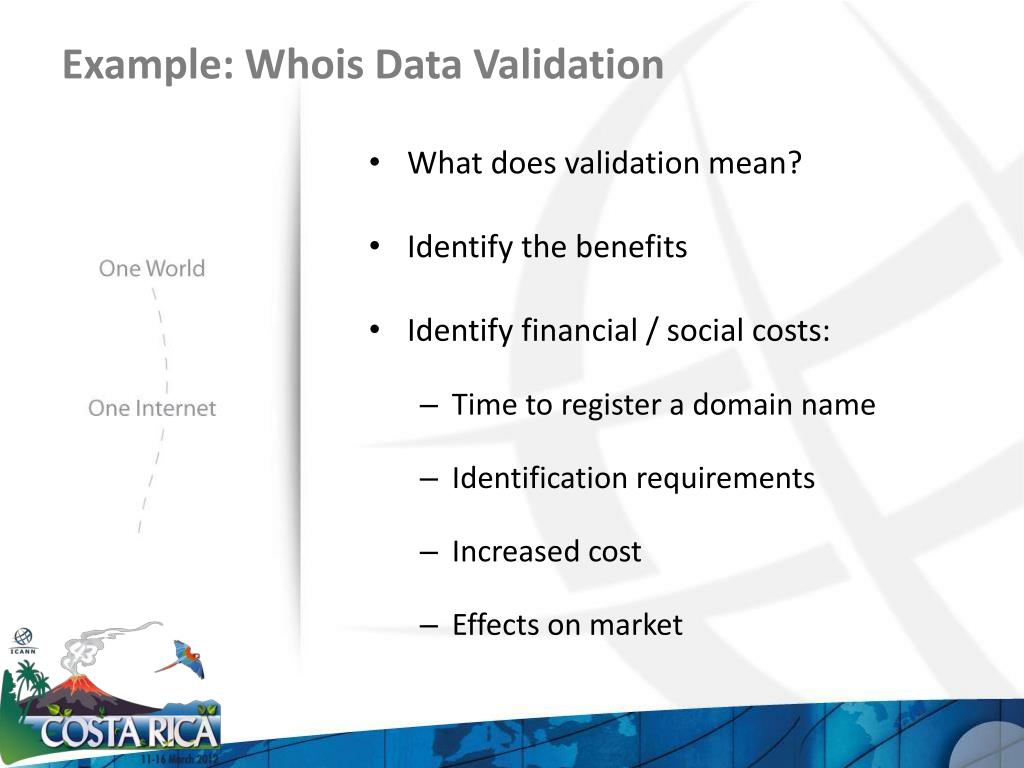 PPT RAA Update and WHOIS Validation PowerPoint Presentation