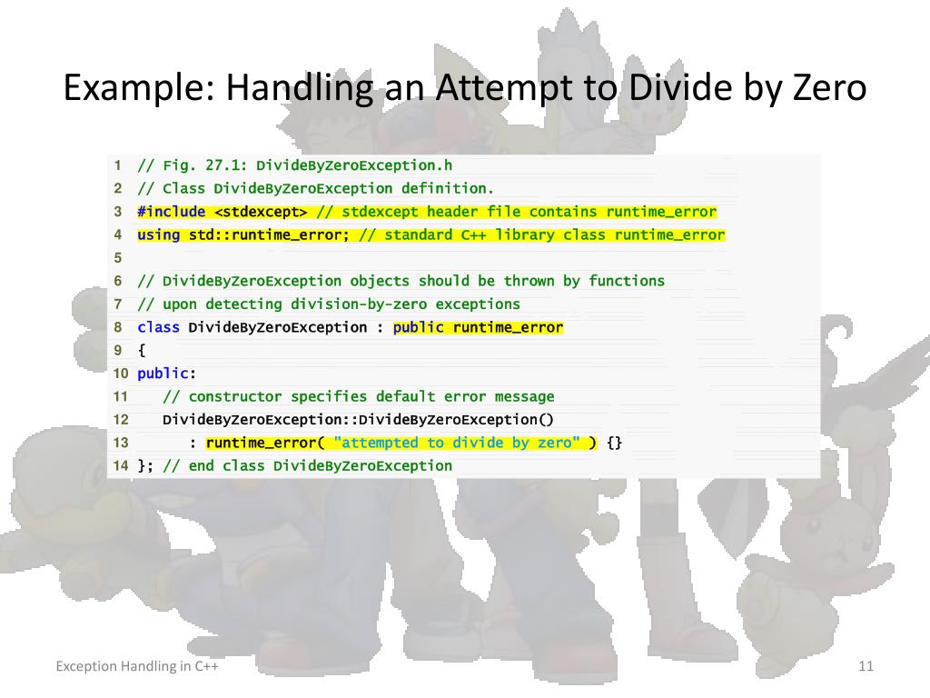 PPT C++ Exception Handling PowerPoint Presentation, free download