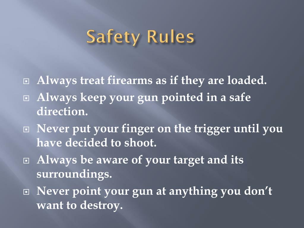 PPT Firearms safety PowerPoint Presentation, free download ID2470939