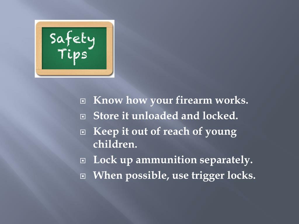 PPT Firearms safety PowerPoint Presentation, free download ID2470939