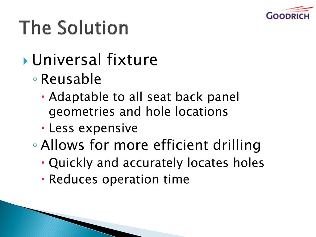 PPT Universal Seat Back Panel Fixture Goodrich Interiors PowerPoint