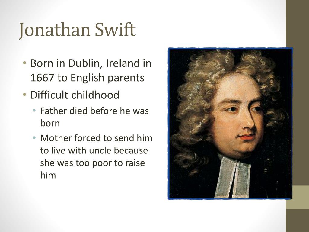 PPT Jonathan Swift PowerPoint Presentation, free download ID2473398