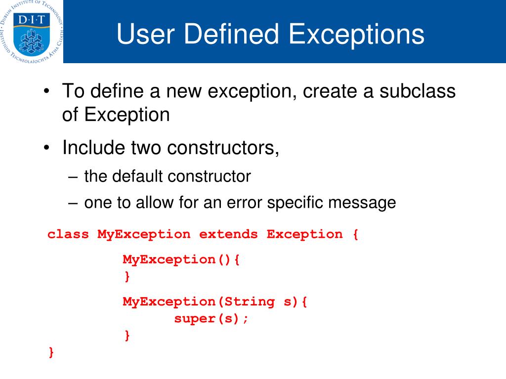 PPT Handling Exceptions in java PowerPoint Presentation, free