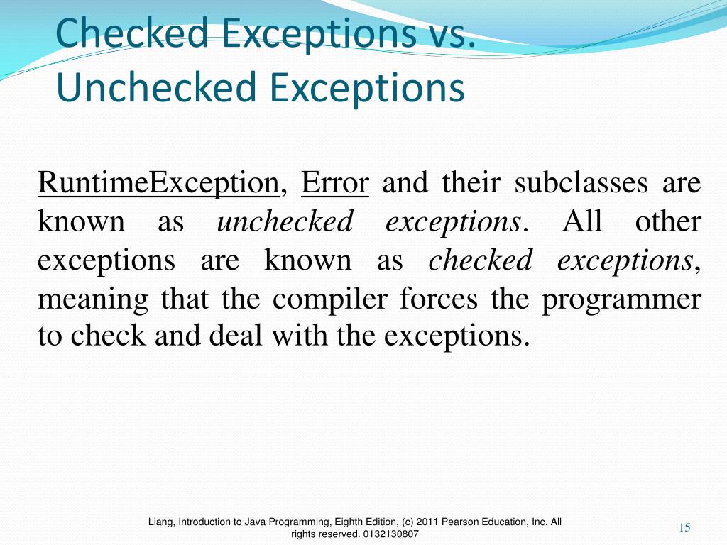 PPT Chapter 13 Exception Handling PowerPoint Presentation, free