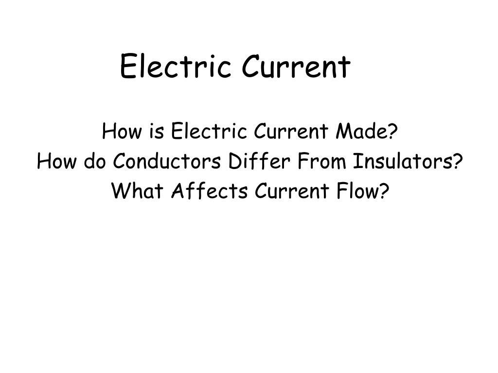 PPT Electric Current PowerPoint Presentation, free download ID2475176