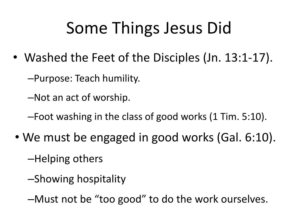 PPT Some Things Jesus Did PowerPoint Presentation, free download ID