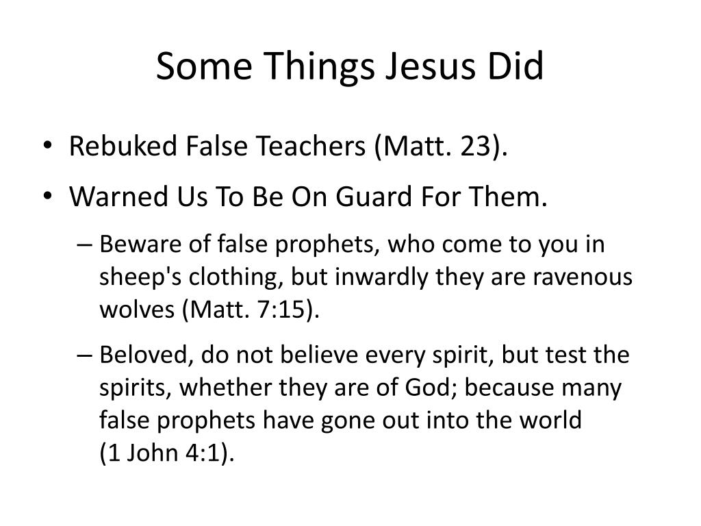 PPT Some Things Jesus Did PowerPoint Presentation, free download ID