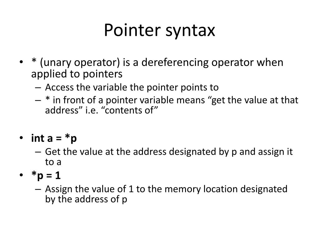 PPT Pointers PowerPoint Presentation, free download ID2475960