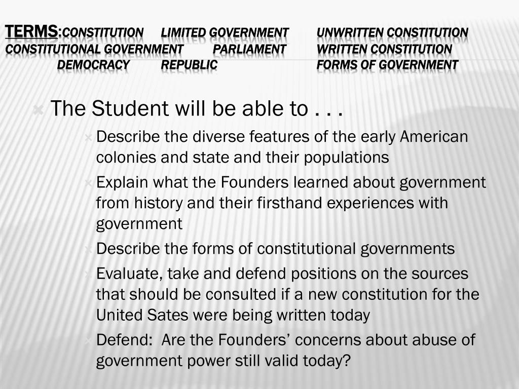 PPT UNIT ONE Philosophical & Historical Foundations of the American