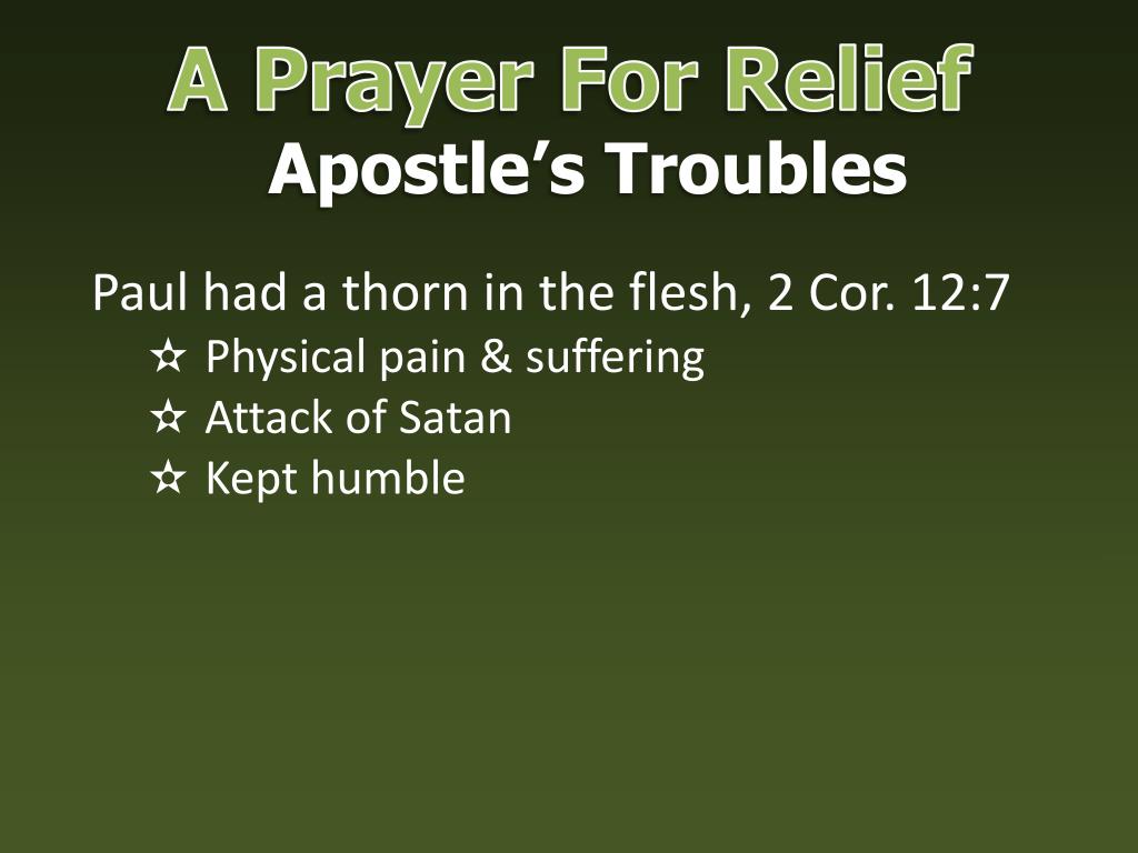 PPT A Prayer For Relief PowerPoint Presentation, free download ID