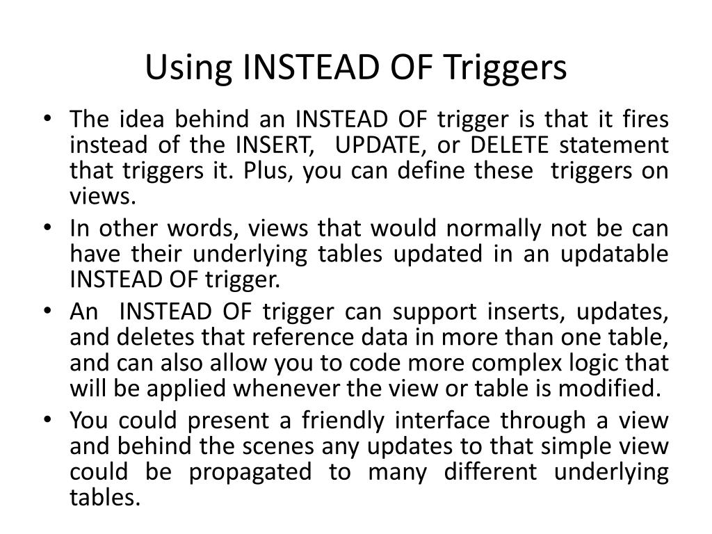 PPT Triggers PowerPoint Presentation, free download ID2481976