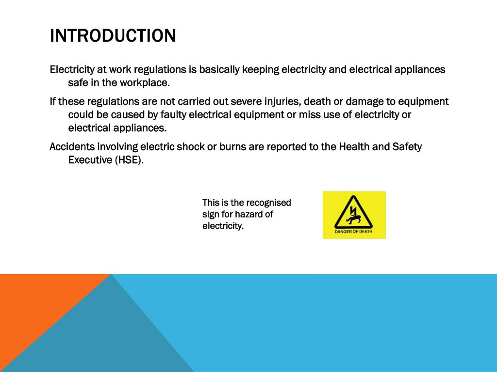 PPT Electricity at work Regulations PowerPoint Presentation, free