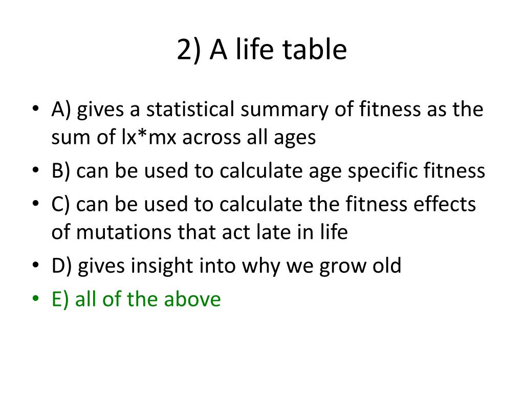 PPT 1) Life history traits PowerPoint Presentation, free download