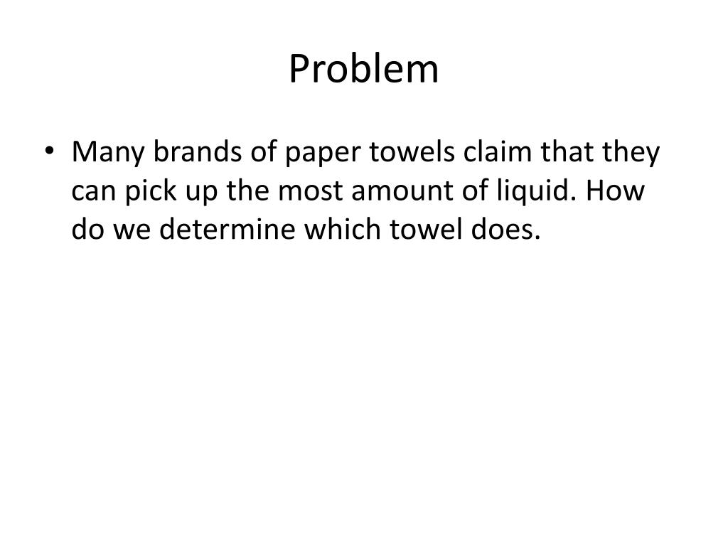 PPT Paper Towel Absorption Lab PowerPoint Presentation, free download
