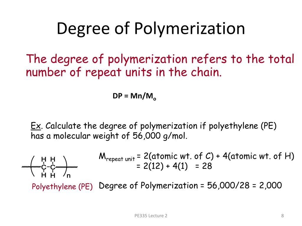 PPT Lecture 3 Molecular Mass and Chain Microstructure PowerPoint