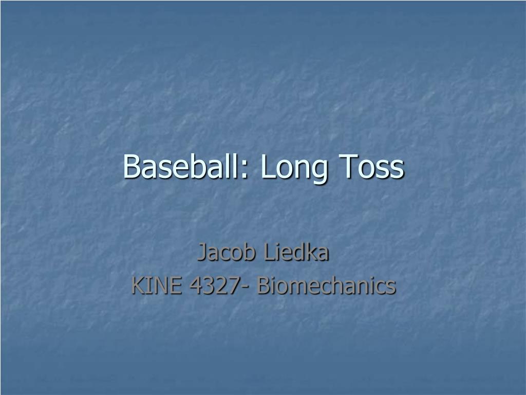 PPT Baseball Long Toss PowerPoint Presentation, free download ID