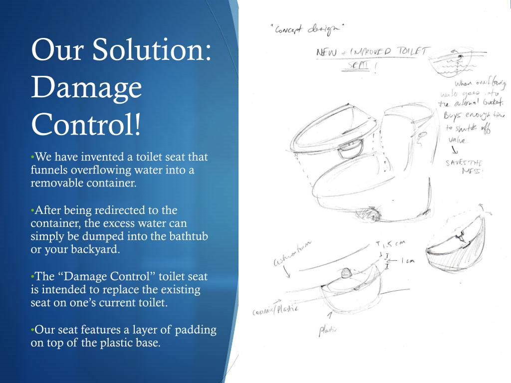 PPT The “Damage Control” Toilet Seat PowerPoint Presentation, free