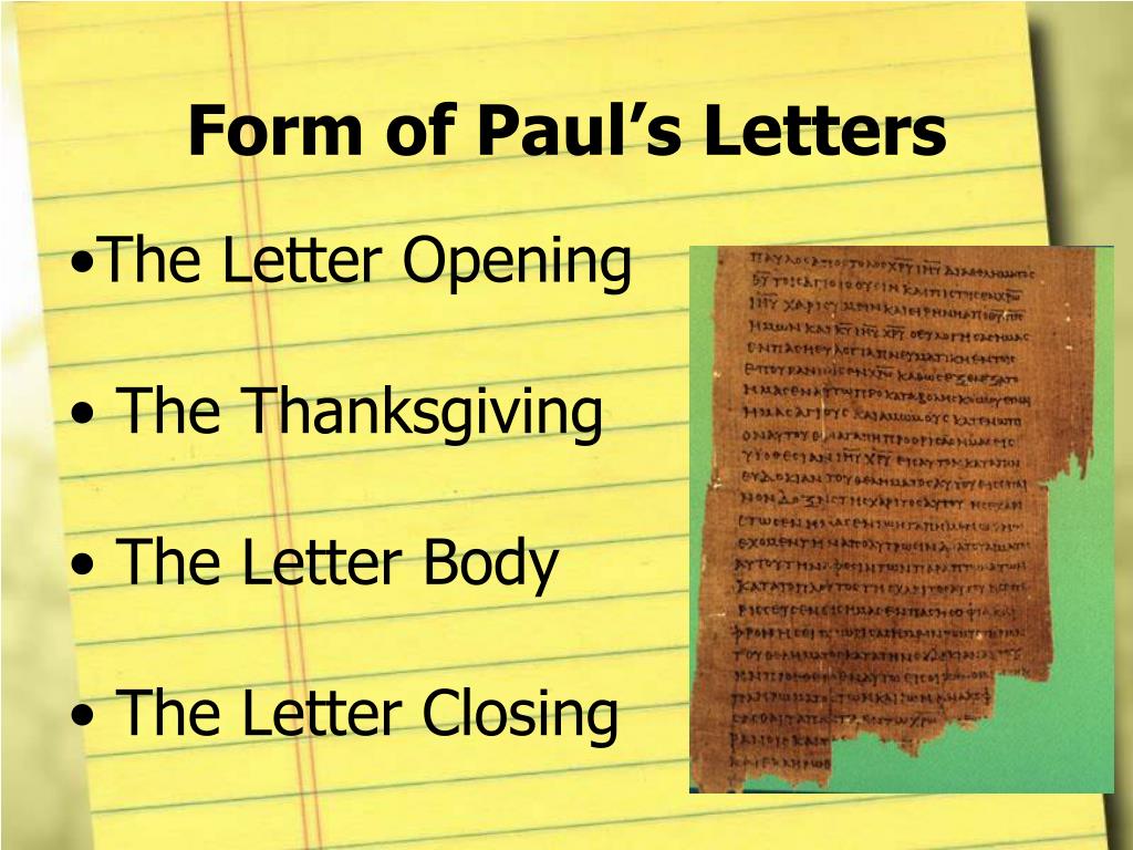 PPT Pauline Letter Structure PowerPoint Presentation, free download