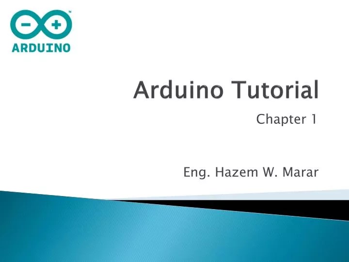 PPT Arduino Tutorial PowerPoint Presentation, free