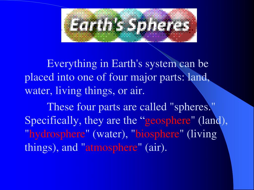 PPT - The 4 Systems of Earth PowerPoint Presentation, free download