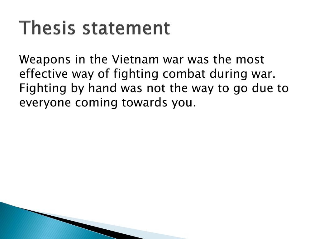 PPT Weapons in the Vietnam War (M16 and The M60) PowerPoint