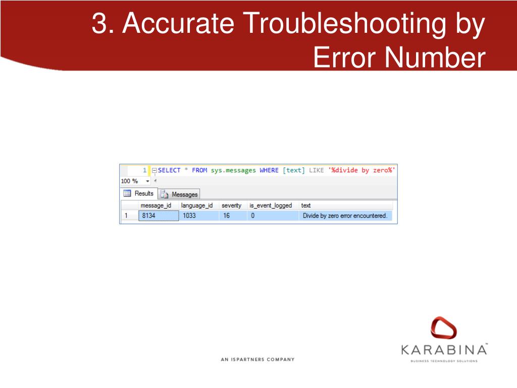 PPT 5 Reasons You Should Handle SQL Server Exceptions Using THROW