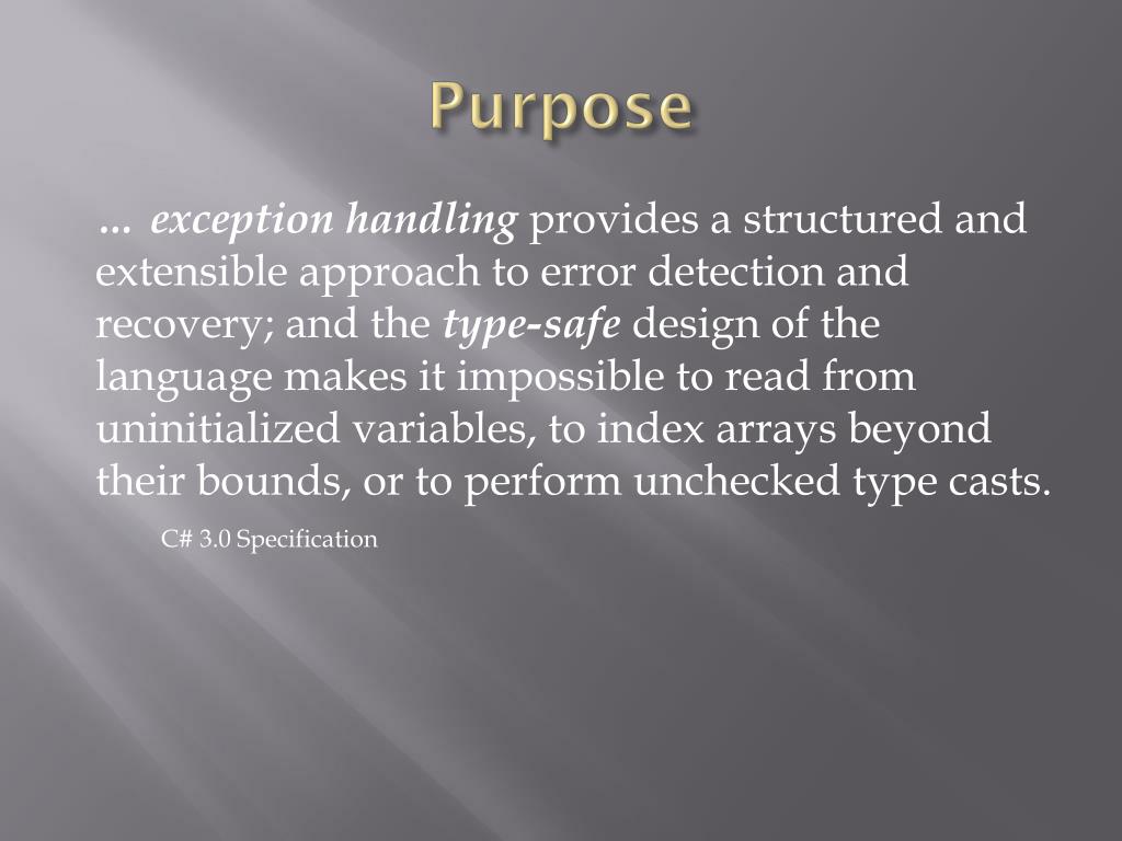 PPT Exception Handling PowerPoint Presentation, free download ID