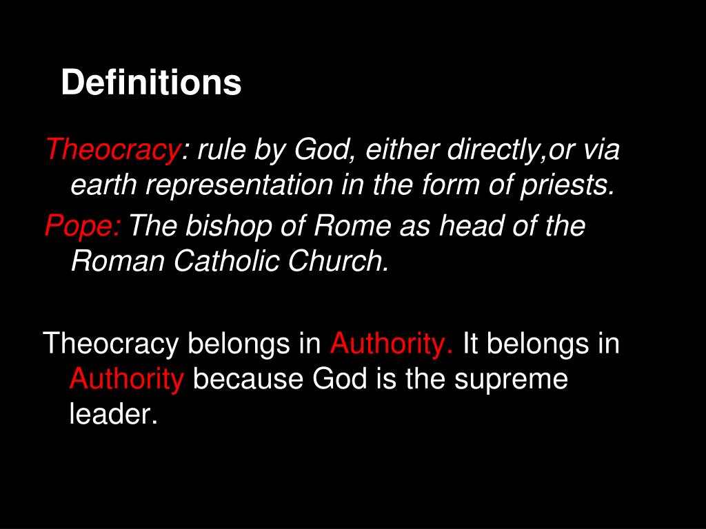 PPT Theocracy PowerPoint Presentation, free download