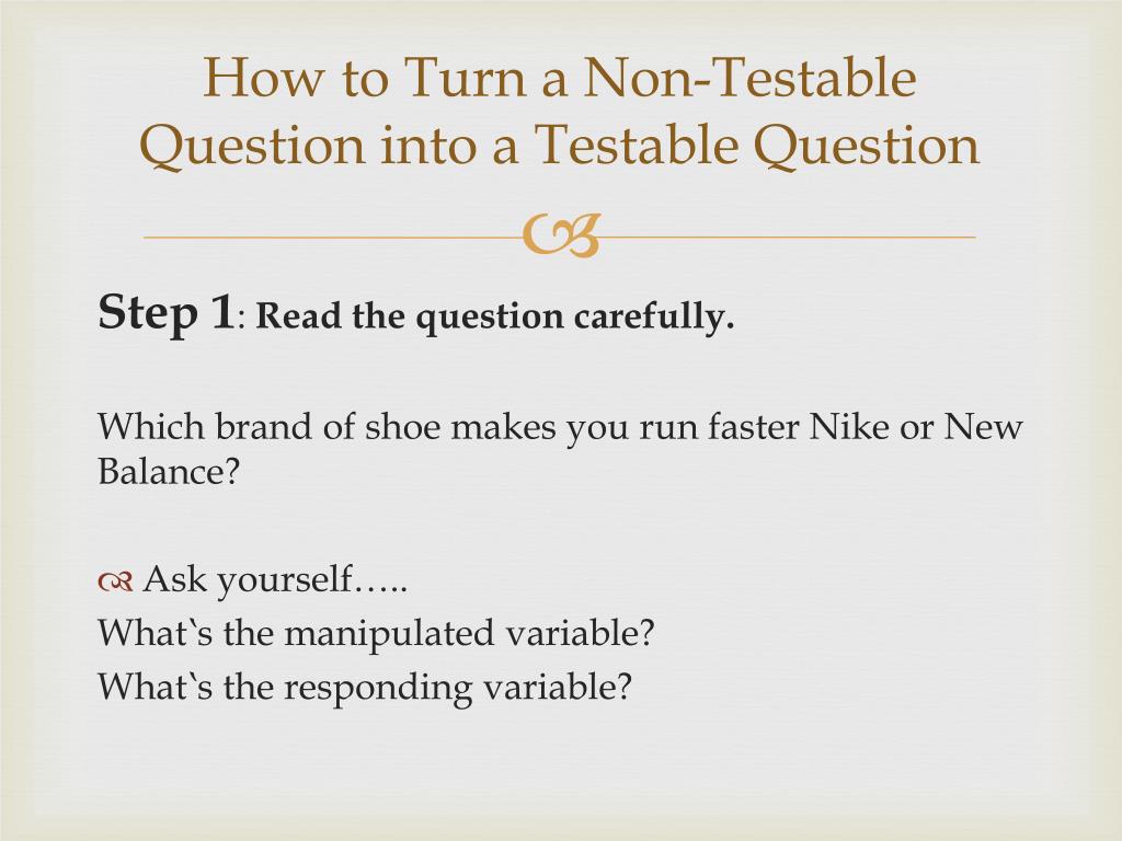 PPT How to Write Testable Questions PowerPoint Presentation, free