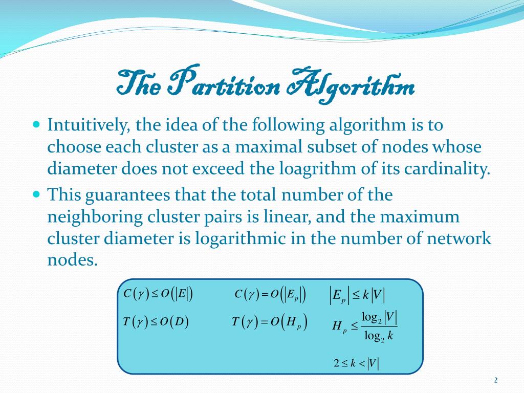PPT The partition algorithm PowerPoint Presentation, free download